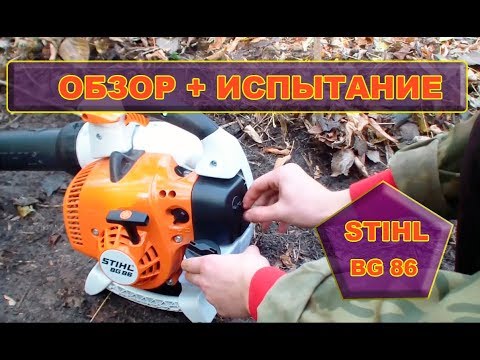 Видео: Лучшая воздуходувка для дома STIHL BG 86