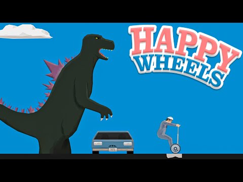Видео: НАПАДЕНИЕ ГОДЗИЛЛЫ!┃Happy Wheels #5
