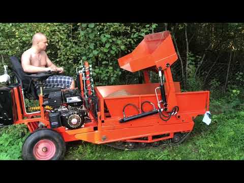 Видео: Самодельный трактор (часть вторая) - первые полевые испытания.