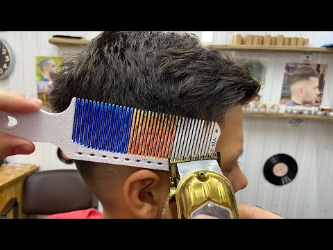 Видео: Машинка на широкой расческе мужская стрижка
