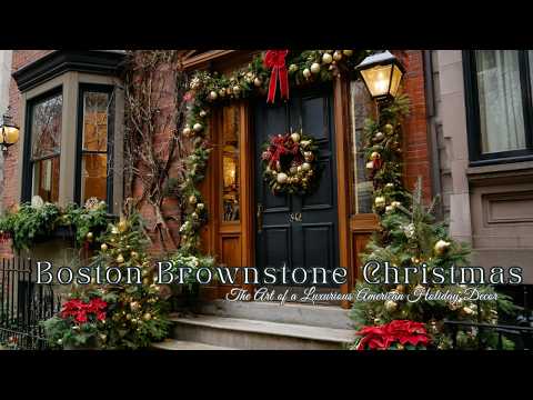 Видео: 🎄 Рождественский тур по домам из коричневого камня в Бостоне 2025 | Искусство роскошного американ...