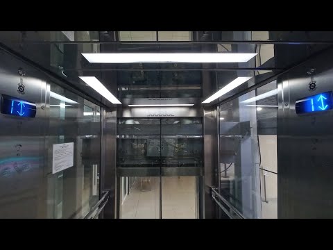 Видео: Табло от 2013 года! Панорамный лифт МогилёвЛифтМаш 2016г/в в ТЦ Global market!