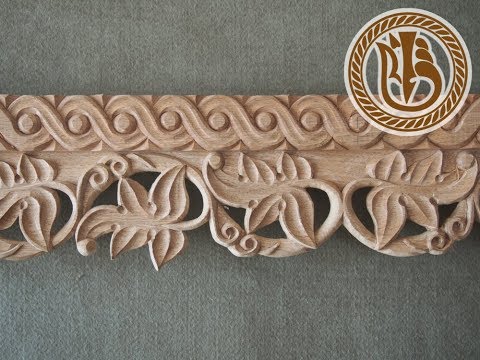 Видео: Wood carving. Вырезаем из ореха плетенку