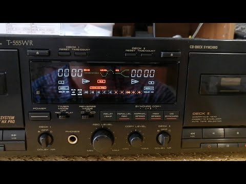 Видео: Pioneer T-555WR (CT-W950R) кассетная дека, из Японии через Озерск