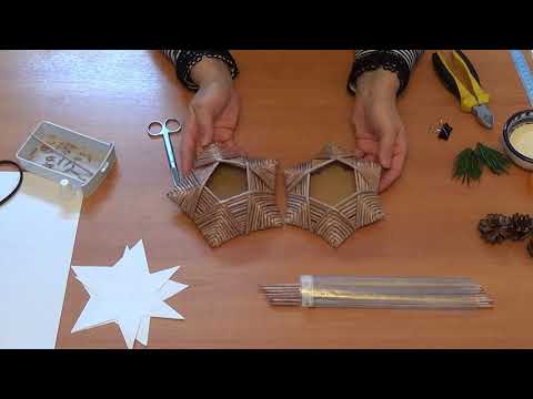 Видео: Плетёный новогодний подсвечник