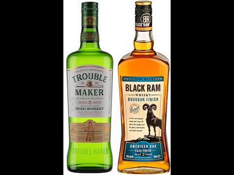 Видео: Сравнение Whiskey Trouble Maker с Whisky Black Ram.