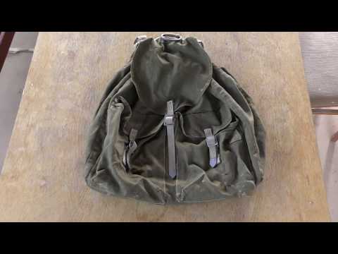 Видео: Рюкзак немецкого солдата, 1944 год /  German soldier backpack 1944