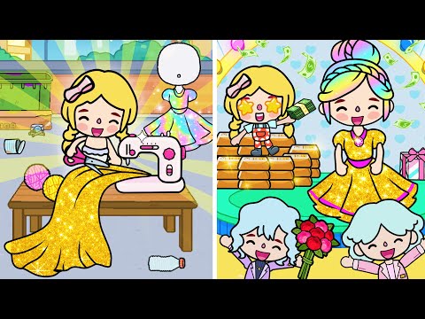Видео: Бедный Ребёнок Стал Известным Модельером 🌈 | Тока Бока Истории | Toca Life World