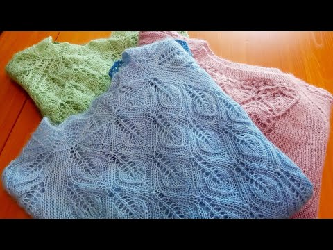 Видео: Обзор моих работ из Alize Angora Goid Ombre Batik