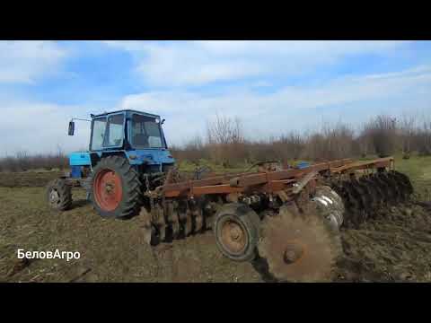 Видео: ❌Дисковка целины.❌ БДТ- 3 и МТЗ 82🚜 в работе.❌Чистики на БДТ-3💩💩💩