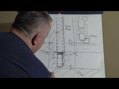 Видео: Примыкание мокрого фасада EIFS к цоколю, температурно-усадочные швы, приклейка с первой Гешки