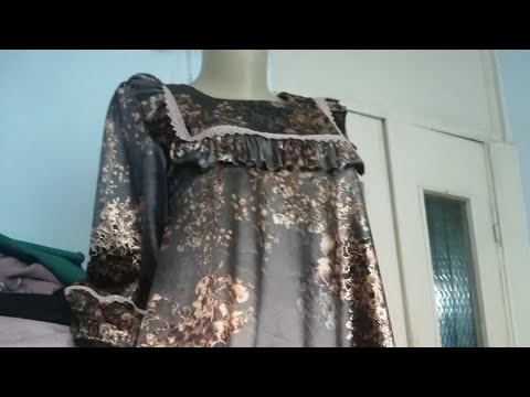 Видео: Бегайим матосидан.кузги куйлак бичиб тикамиз Шьём платье. We sew a dress