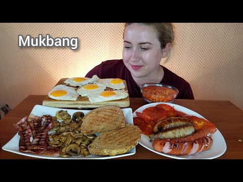 Видео: 3000ккал ЗА РАЗ АНГЛИЙСКИЙ ЗАВТРАК БЕКОН СОСИСКИ | 3000 Calorie English Breakfast |Eeating show | 먹방