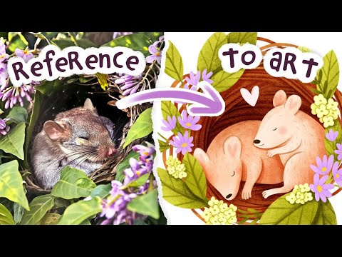 Видео: Мой процесс создания цифрового искусства 🖌️ От референса до финальной иллюстрации в Adobe Photoshop