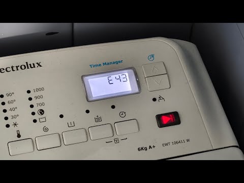 Видео: Не запускается стирка. Ошибка E43, Electrolux.