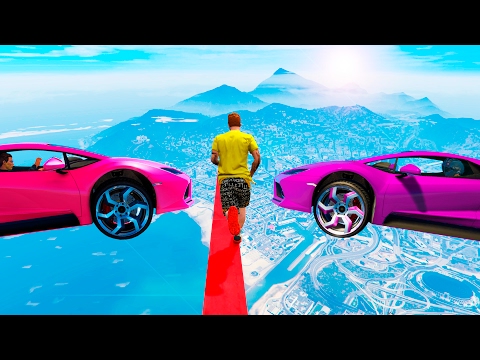 Видео: МАШИНЫ ПРОТИВ БЕГУНОВ НА КАСКАДЕРСКОМ КАНАТЕ! (GTA 5 Смешные моменты)