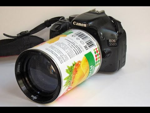 Видео: Кинопроекционный объектив РО502-1 на зеркалке Canon 550D