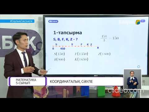 Видео: 5-сынып. Координаталық сәуле
