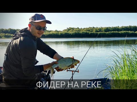 Видео: Ловля леща и язя на реке. Поклёвки на фидер. Фидер на течении