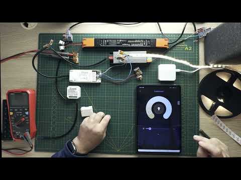 Видео: Подключение Универсального Контроллера QS-Zigbee-RGBCW для светодиодных лент