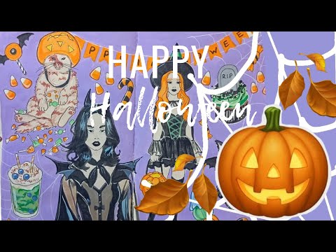 Видео: 🍂👻🍬СТРАШИЛКИ НА ХЭЛЛОУИН + speedpaint🍂👻🍬