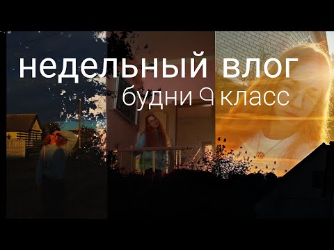 Видео: Влог. Неделя 9 класса