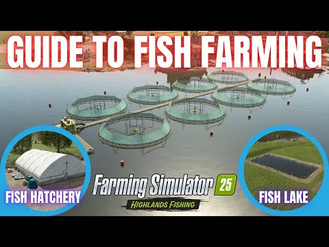 Видео: РУКОВОДСТВО ПО ПРОИЗВОДСТВУ РЫБОВОДСТВА — Расширение Highlands Fishing — Farming Simulator 25