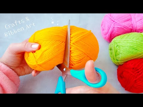 Видео: ❤️️ Как Красиво !! ⭐ Превосходная Идея Использования Пряжи которая Вам Понравится - Цыплята-Брелки !