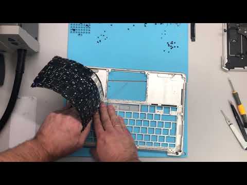 Видео: Замена клавиатуры MacBook Pro 13 A1502  / MacBook Pro Retina 13 keyboard, touchpad replacement