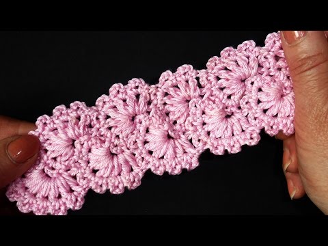 Видео: Crochet lace tape Ленточное кружево Вязание крючком  Урок 351