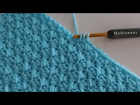 Видео: Супер легкое простое быстрое детское одеяло крючком, узор шарфа для начинающих / Учебник по стежку
