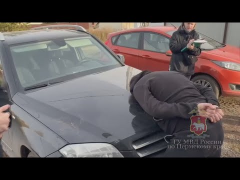 Видео: Пермский барыга гонял за закладками на Мерсе