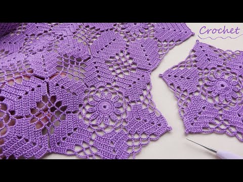 Видео: ВЯЗАНИЕ КРЮЧКОМ из цветочных МОТИВОВ - мило и просто! 🌺Easy Crochet motifs pattern for beginners🌺