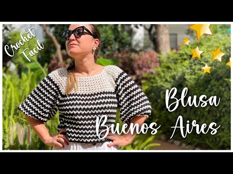 Видео: Ваша НОВАЯ ЛЮБИМАЯ БЛУЗКА КРЮЧКОМ! Блузка Buenos Aires - Урок – Полное руководство