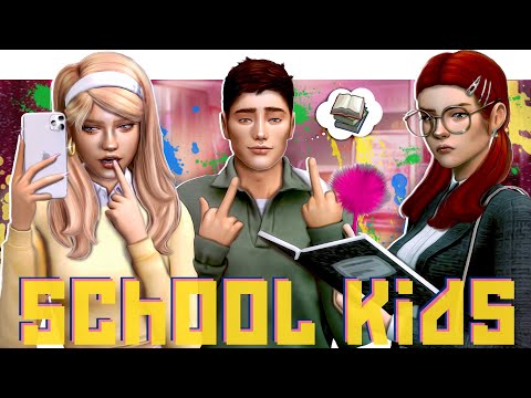 Видео: ˗`ˏ Наши одноклассники📚│Sims 4 CAS │ˎˊ˗