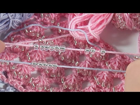 Видео: Самый НЕЖНЫЙ и КРАСИВЫЙ Узор КРЮЧКОМ с бисером/Вязать крючком с бисером ПРОСТО и УВЛЕКАТЕЛЬНО