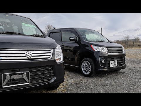 Видео: Турбо кей кар Mazda Flair 2014 + Suzuki Wagon R на авторынке Хабаровска