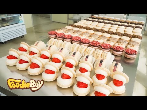 Видео: ручное изготовление различных сладких макарон / фантастическое мастерство