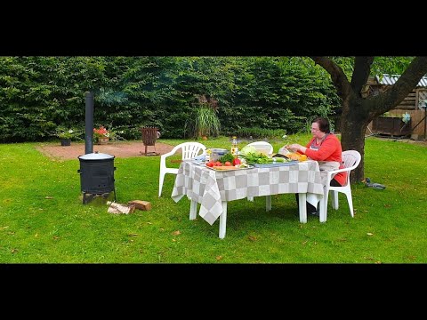 Видео: Готовим с дочерью в казане !Ждем гостей!