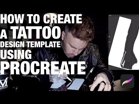 Видео: Как СОЗДАТЬ шаблон для дизайна ТАТУ с помощью PROCREATE!