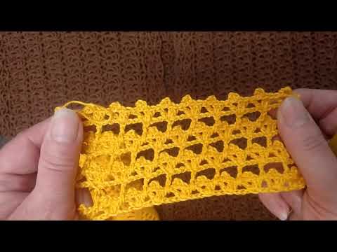 Видео: Как вязать узор крючком который я использую для туники