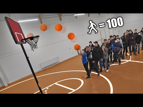 Видео: КТО ПОСЛЕДНИЙ, ПОЛУЧИТ 1000$ !  БАСКЕТБОЛ на ВЫБЫВАНИЕ