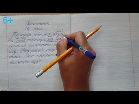 Видео: 8. Диктант "На реке"  для 1 класса