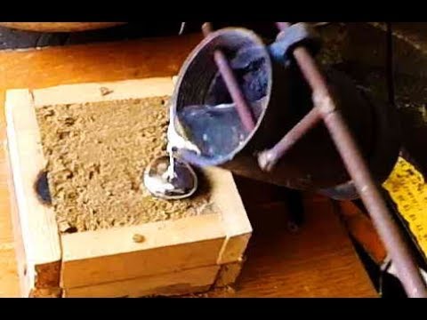 Видео: Отливка детали из АЛЮМИНИЯ. Ручка вольво 740 -940