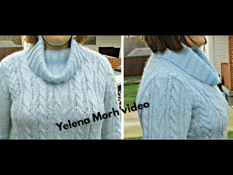 Видео: Как связать воротник-хомут?