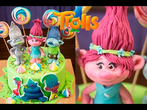 Видео: Торт "ТРОЛЛИ". Фигурка Принцессы Розочки / "Troll" cake. Princess Figurine Roses - Я - ТОРТодел!