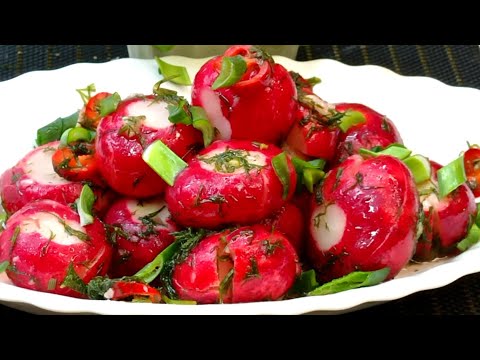Видео: МАРИНОВАННЫЙ РЕДИС. БИТЫЙ РЕДИС. Вкусная закуска.