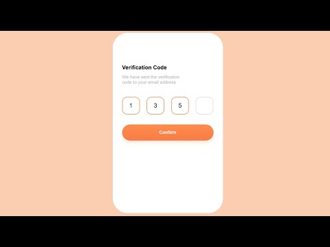 Видео: Ввод кода подтверждения на JavaScript | Верификация формы