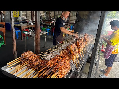 Видео: Всего 20 кур в день! Потрясающая курица на углях — тайская уличная еда