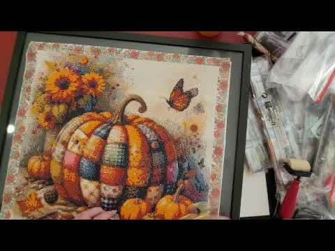 Видео: Обзор алмазной картины, обрамление и изменение цвета